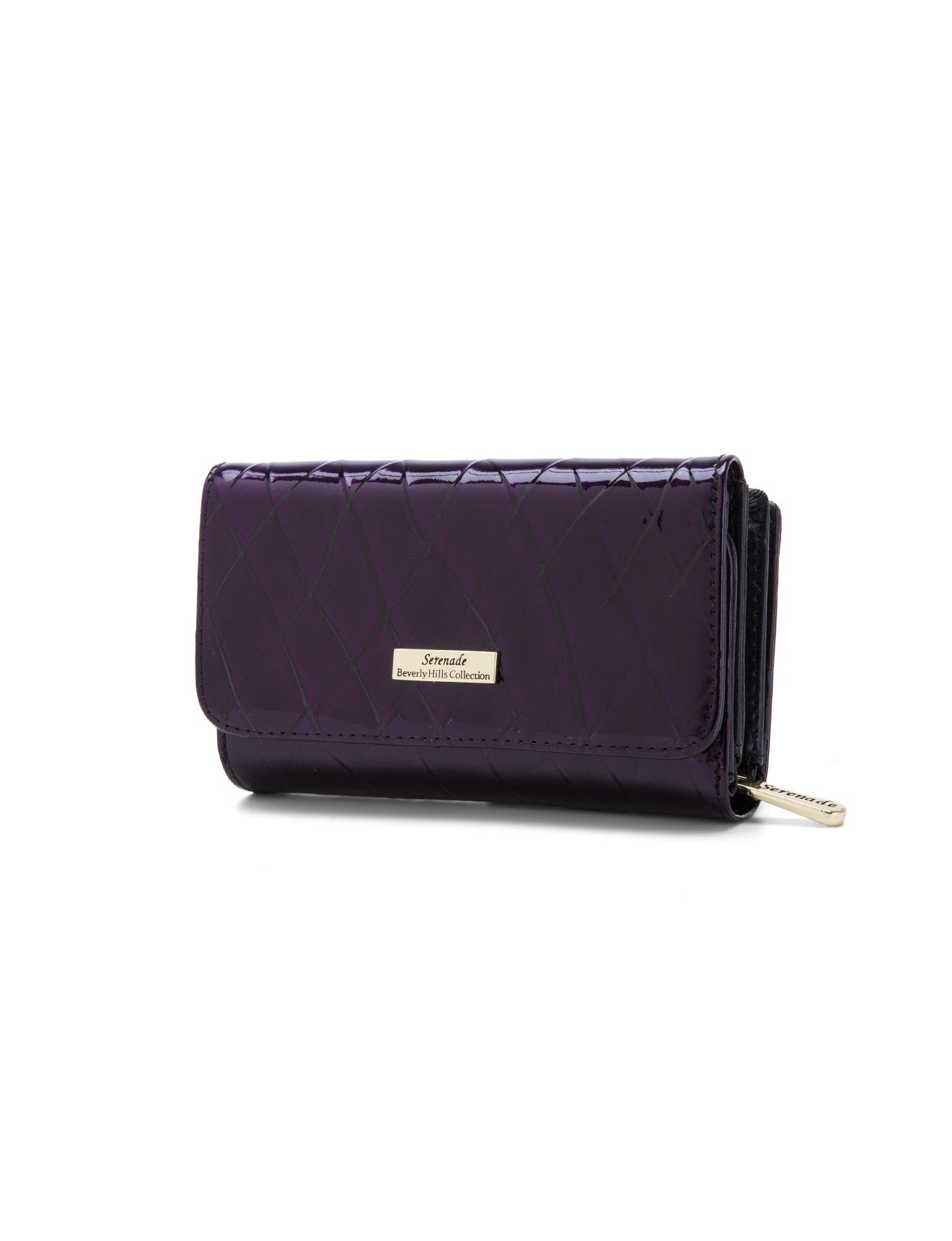 YOLANDA  MEDIUM PATENT LEATHER WALLET WITH RFID-WSF2702
