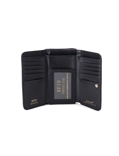 YOLANDA  MEDIUM PATENT LEATHER WALLET WITH RFID-WSF2702
