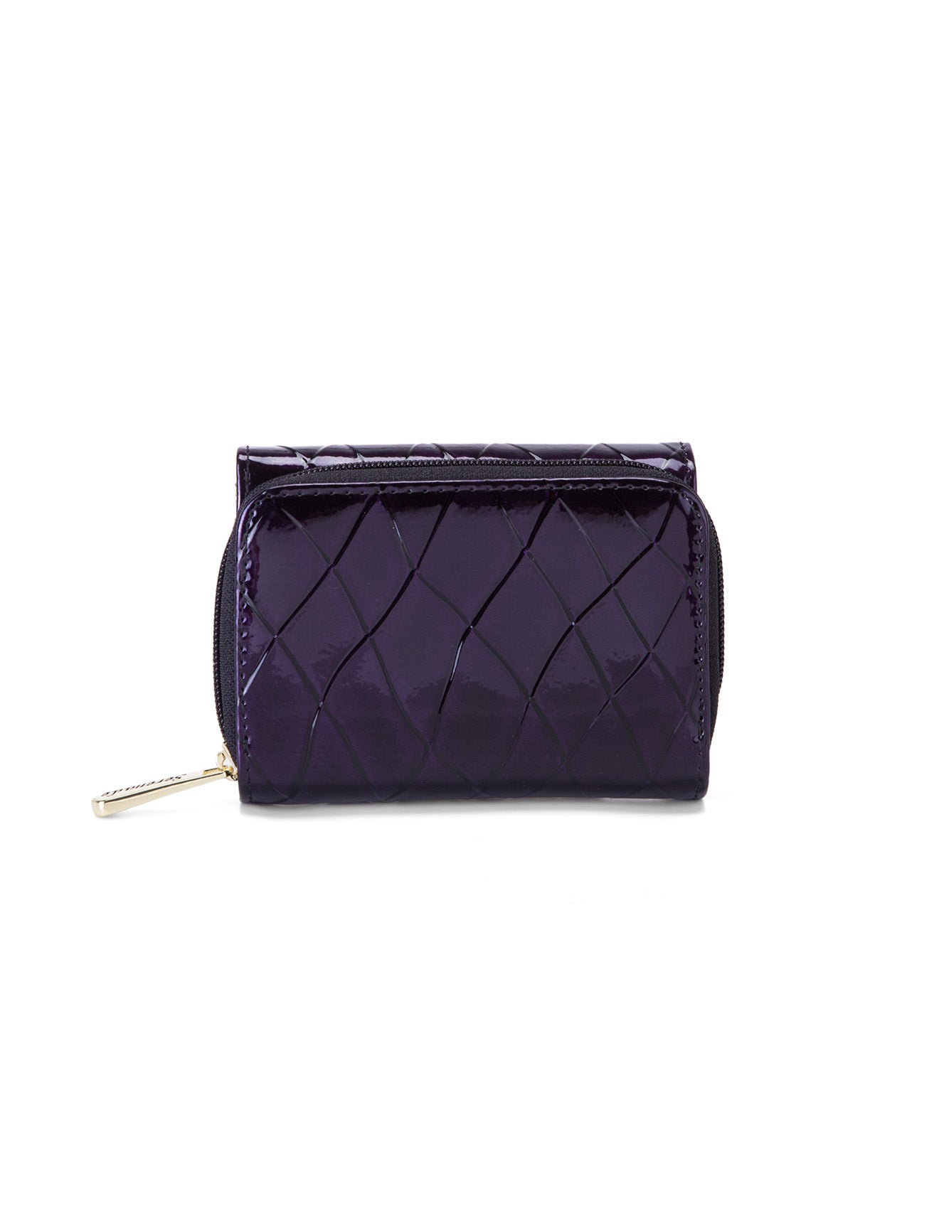 YOLANDA SML PATENT LEATHER WALLET WITH RFID-WSF2703