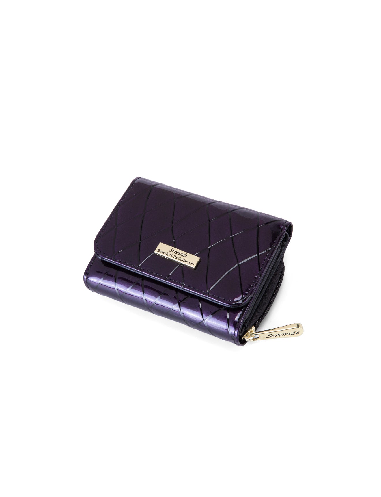 YOLANDA SML PATENT LEATHER WALLET WITH RFID-WSF2703