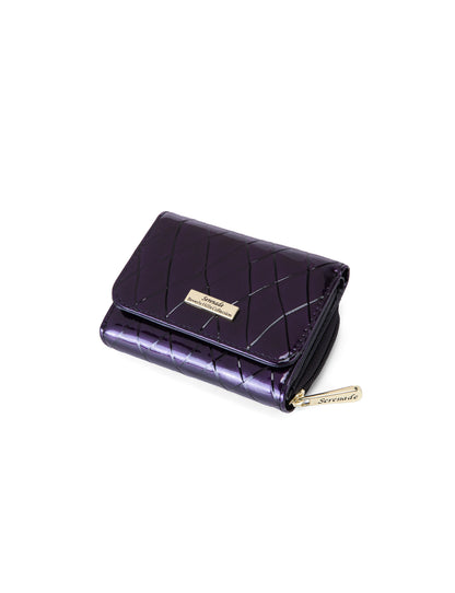 YOLANDA SML PATENT LEATHER WALLET WITH RFID-WSF2703