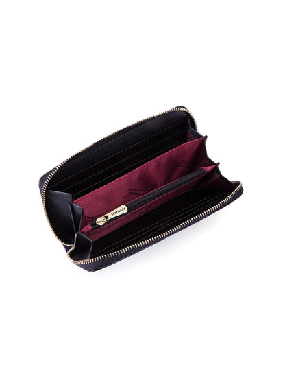 YOLANDA ZIP AROUND LEATHER RFID WALLET- WSF2716