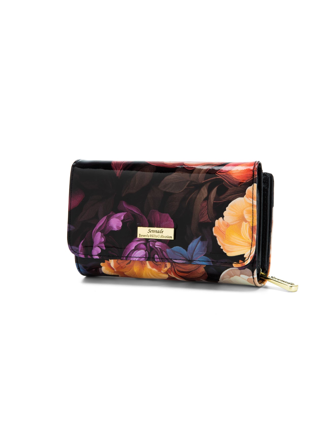 HARRIET  MEDIUM PATENT LEATHER WALLET WITH RFID- WSF2802