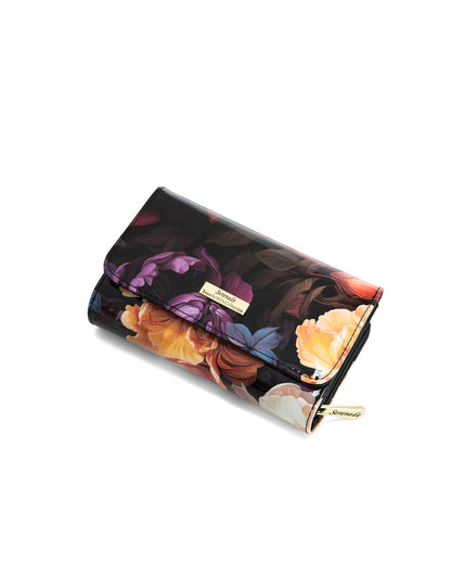 HARRIET  MEDIUM PATENT LEATHER WALLET WITH RFID- WSF2802