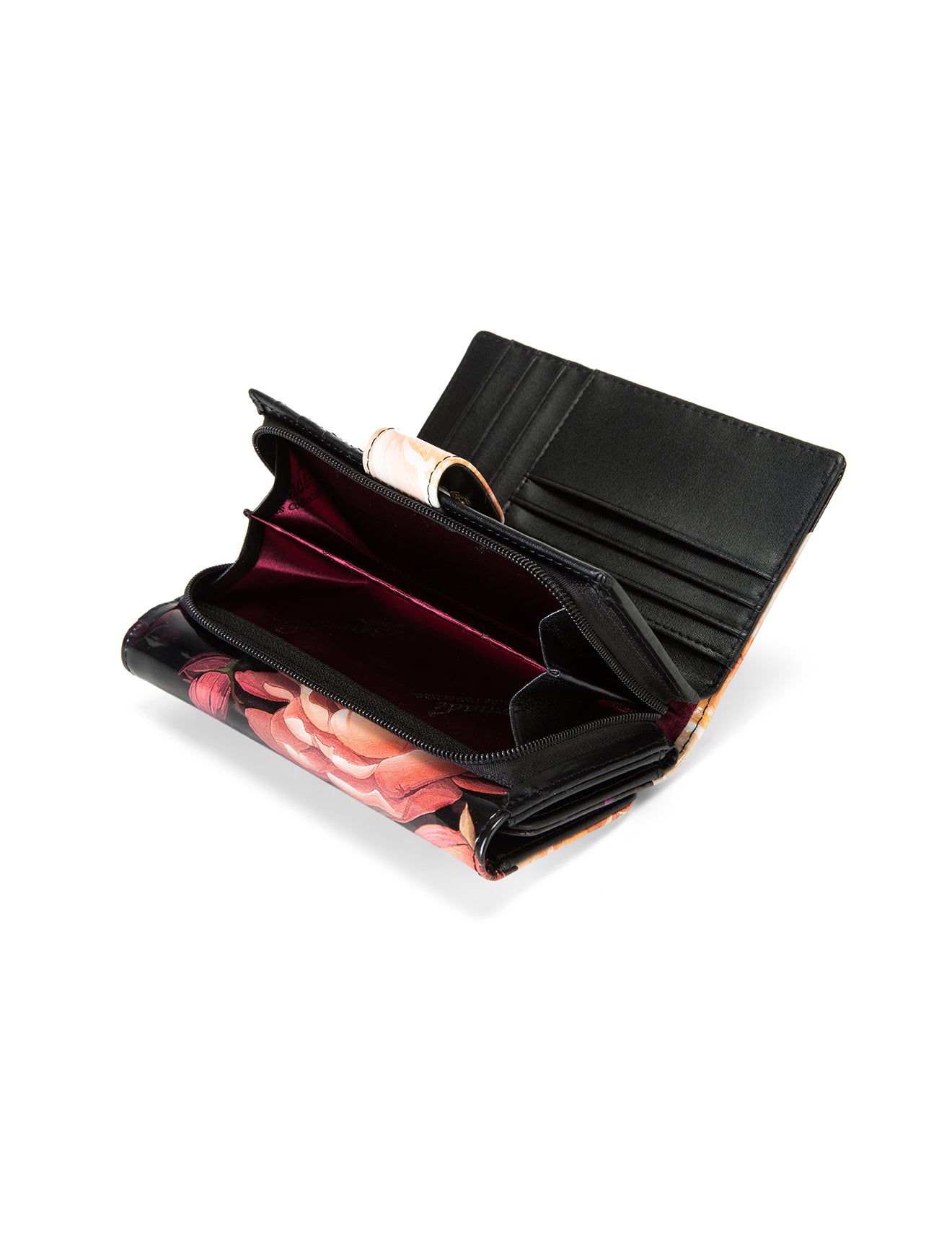 HARRIET  MEDIUM PATENT LEATHER WALLET WITH RFID- WSF2802