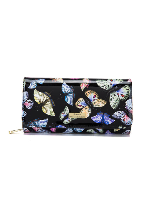 IMPERIA LARGE  PATENT LEATHER WALLET WITH RFID- WSF2901