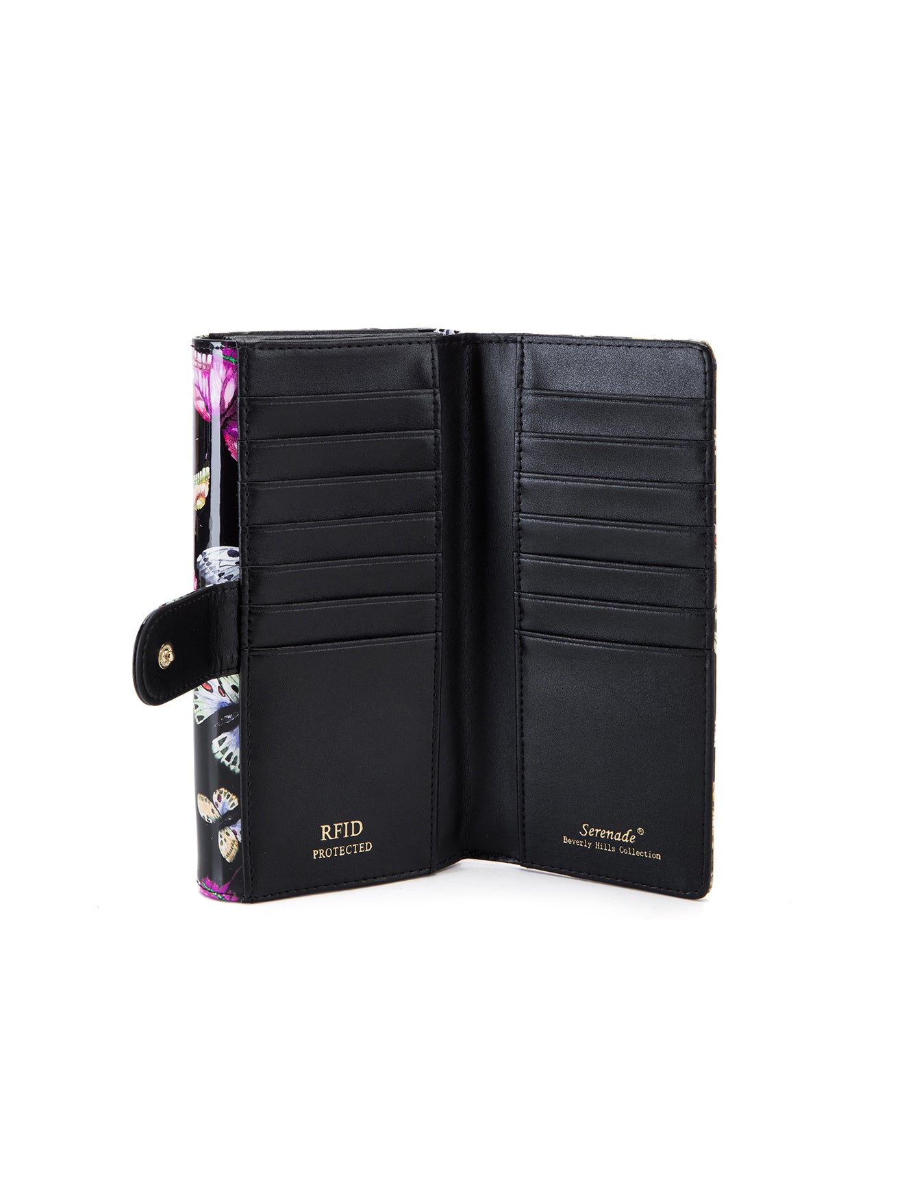 IMPERIA LARGE  PATENT LEATHER WALLET WITH RFID- WSF2901