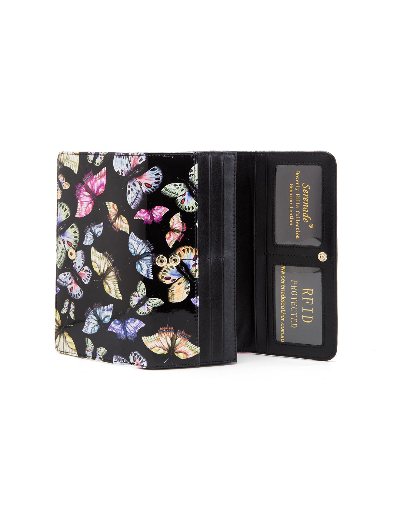 IMPERIA LARGE  PATENT LEATHER WALLET WITH RFID- WSF2901