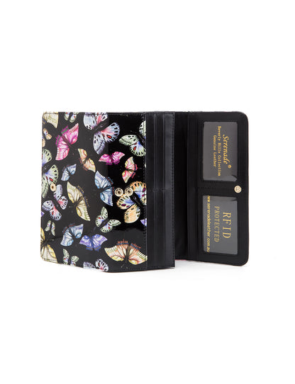 IMPERIA LARGE  PATENT LEATHER WALLET WITH RFID- WSF2901