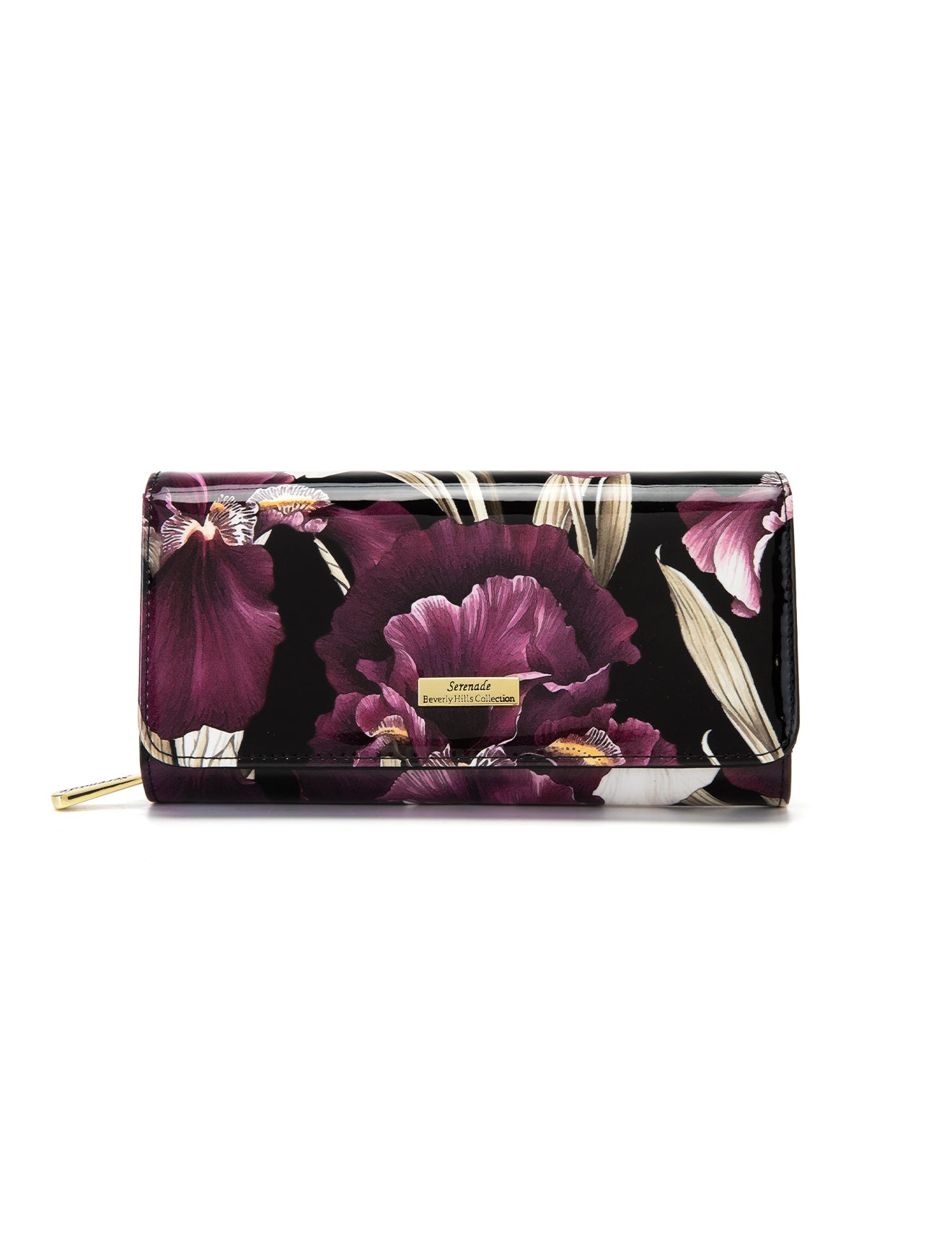 CHARLOTTE LARGE  PATENT LEATHER WALLET WITH RFID- WSF3001