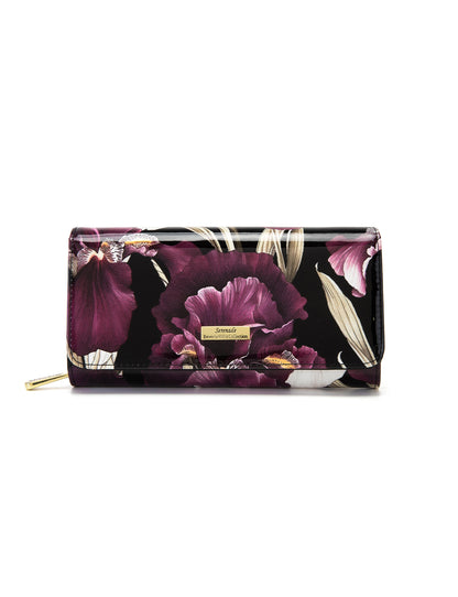 CHARLOTTE LARGE  PATENT LEATHER WALLET WITH RFID- WSF3001