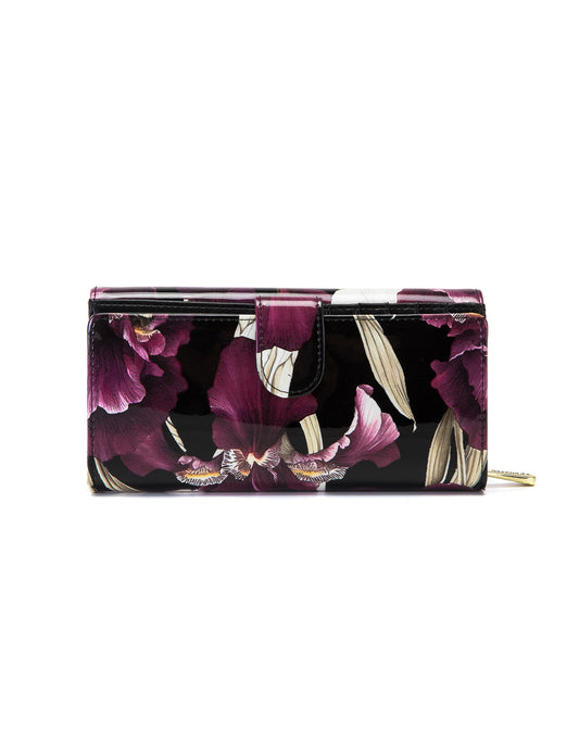 CHARLOTTE LARGE  PATENT LEATHER WALLET WITH RFID- WSF3001