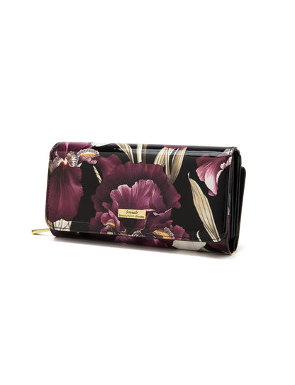 CHARLOTTE LARGE  PATENT LEATHER WALLET WITH RFID- WSF3001