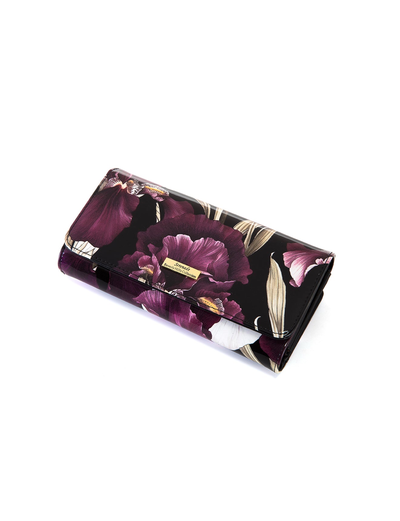 CHARLOTTE LARGE  PATENT LEATHER WALLET WITH RFID- WSF3001