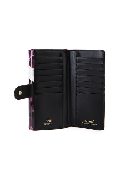 CHARLOTTE LARGE  PATENT LEATHER WALLET WITH RFID- WSF3001