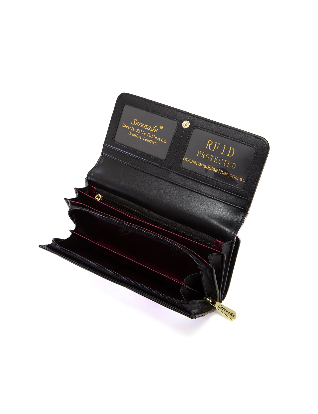 CHARLOTTE LARGE  PATENT LEATHER WALLET WITH RFID- WSF3001