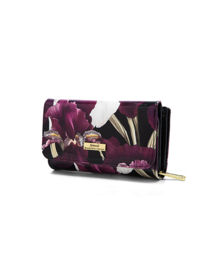 CHARLOTTE  MEDIUM PATENT LEATHER WALLET WITH RFID- WSF3002