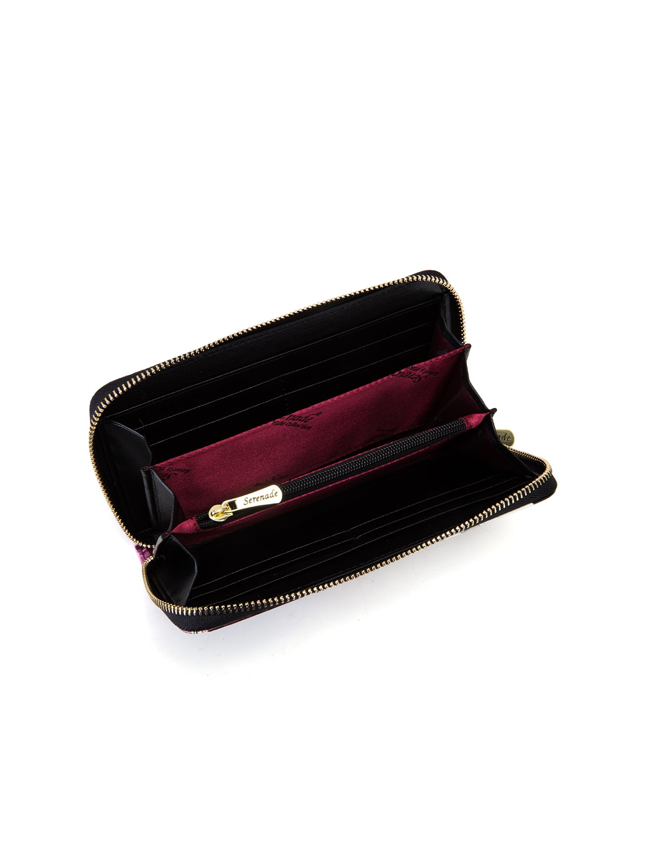 CHARLOTTE ZIP AROUND LEATHER RFID WALLET-WSF3016