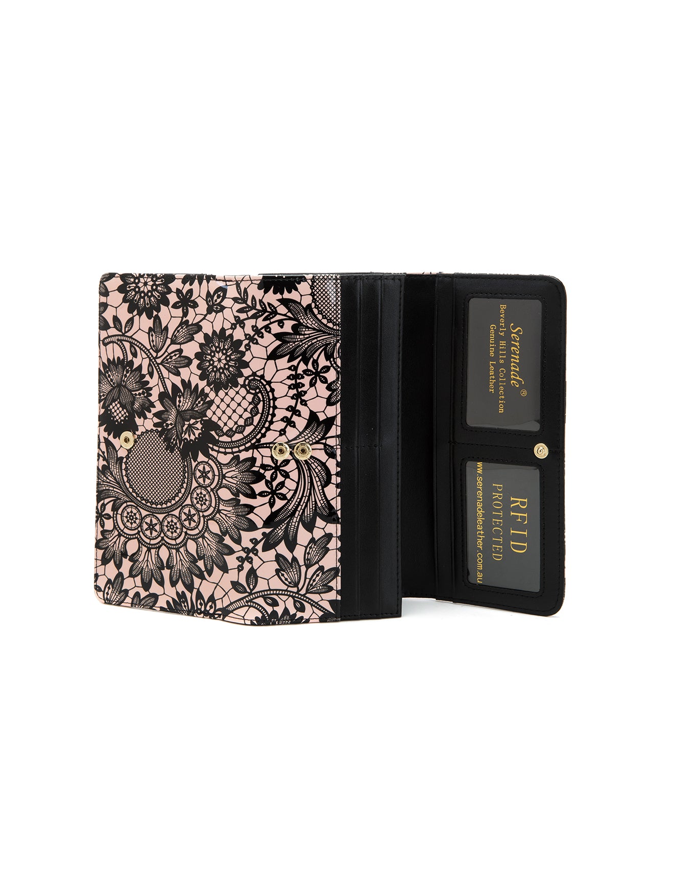 CORSETTE LARGE  PATENT LEATHER WALLET WITH RFID-WSF3201