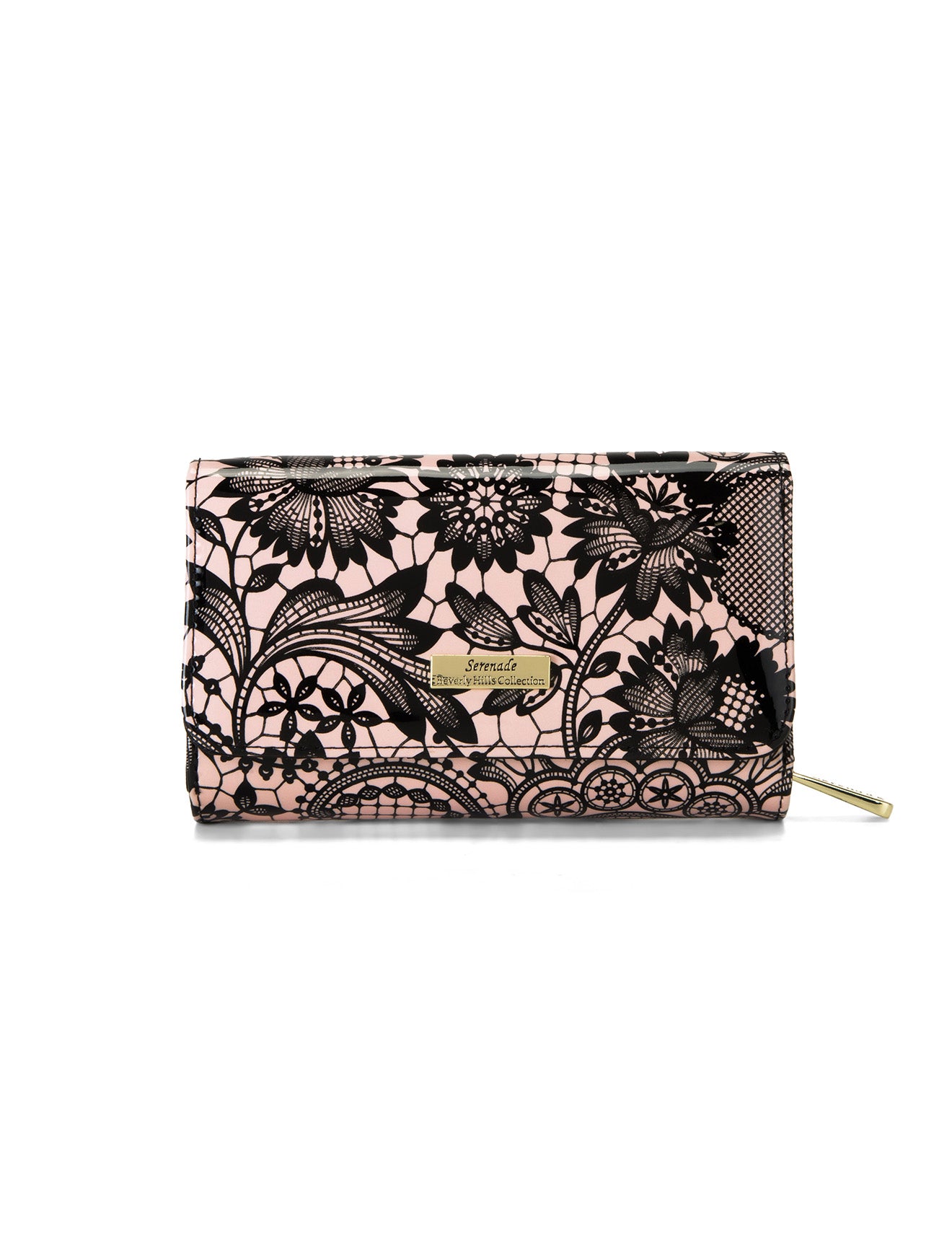 CORSETTE MEDIUM PATENT LEATHER WALLET WITH RFID-WSF3202