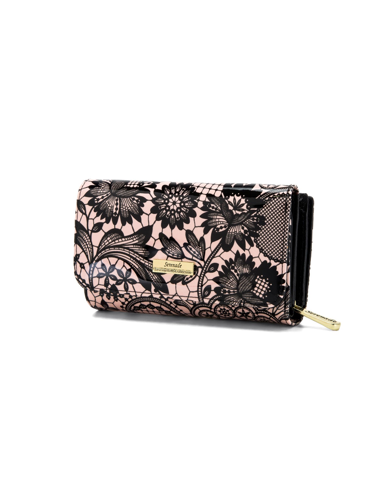 CORSETTE MEDIUM PATENT LEATHER WALLET WITH RFID-WSF3202