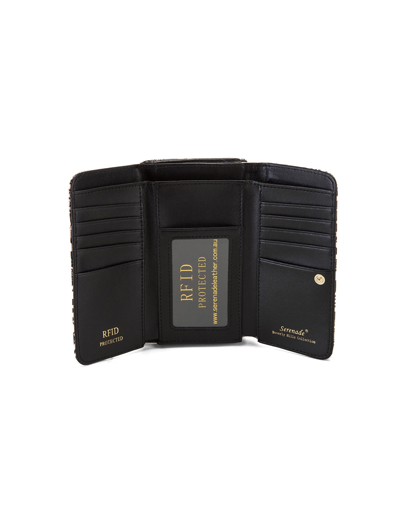 CORSETTE MEDIUM PATENT LEATHER WALLET WITH RFID-WSF3202