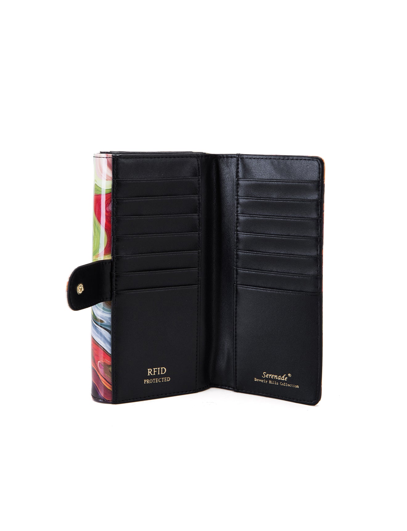 AURORA LARGE  PATENT LEATHER WALLET WITH RFID-WSF3301