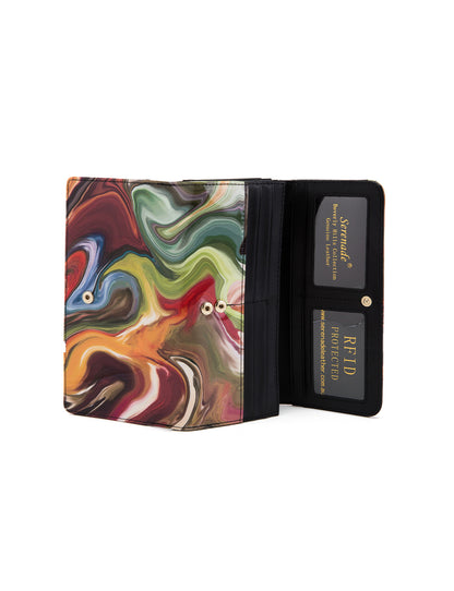 AURORA LARGE  PATENT LEATHER WALLET WITH RFID-WSF3301