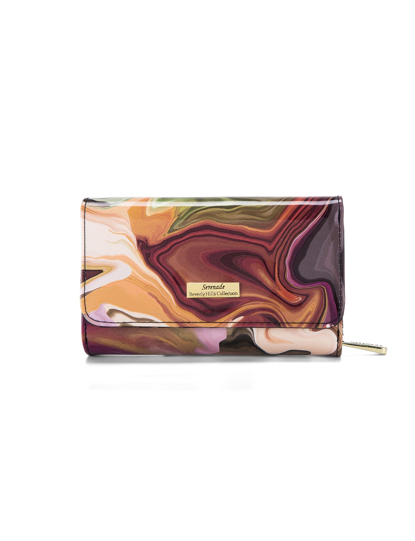 AURORA MEDIUM PATENT LEATHER WALLET WITH RFID- WSF3302