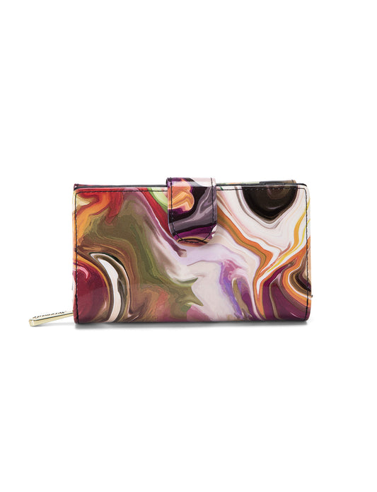 AURORA MEDIUM PATENT LEATHER WALLET WITH RFID- WSF3302