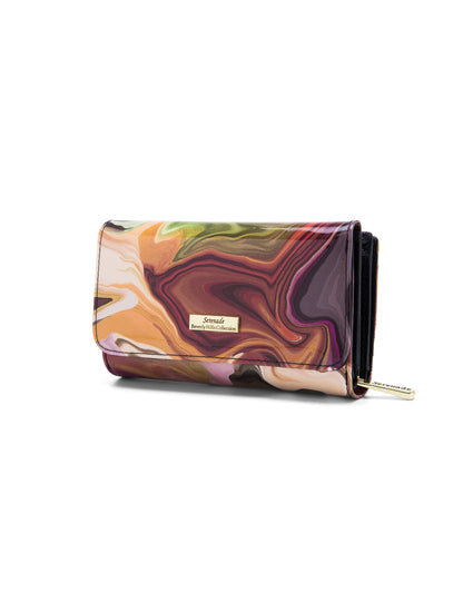 AURORA MEDIUM PATENT LEATHER WALLET WITH RFID- WSF3302