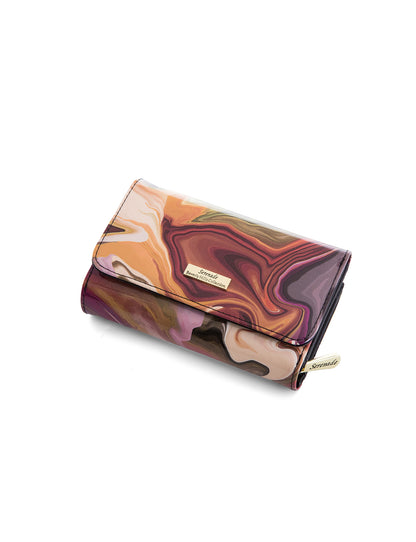 AURORA MEDIUM PATENT LEATHER WALLET WITH RFID- WSF3302