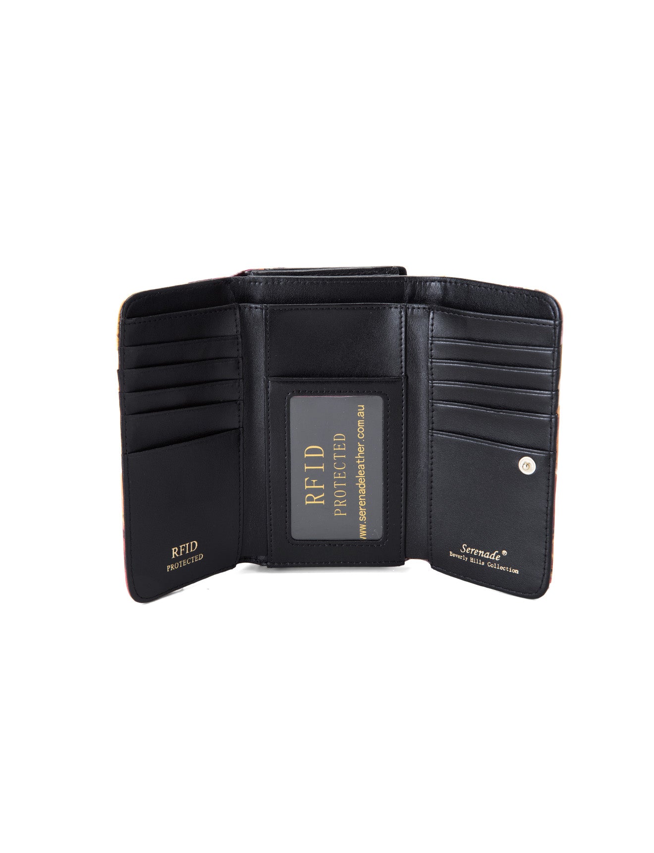 AURORA MEDIUM PATENT LEATHER WALLET WITH RFID- WSF3302
