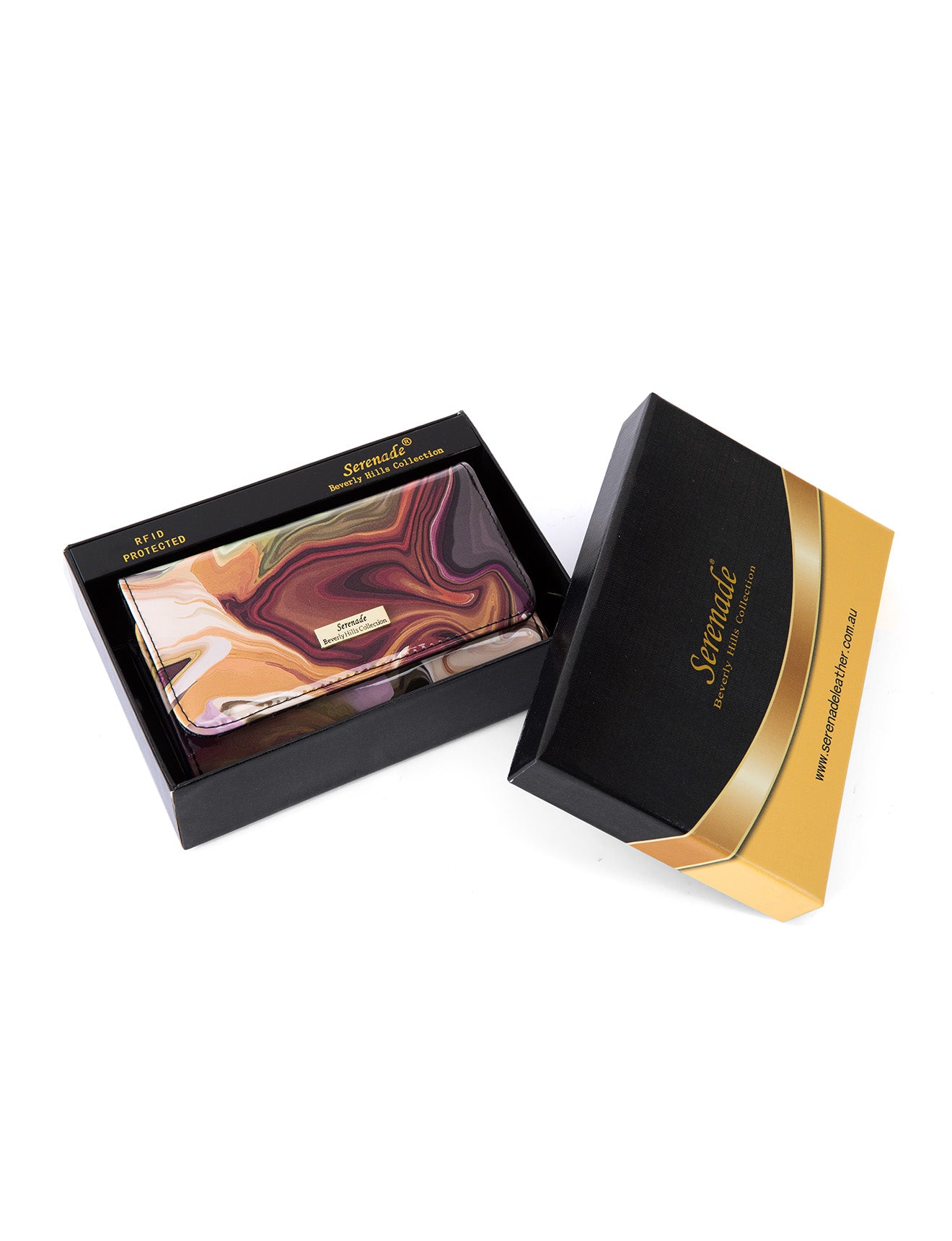 AURORA MEDIUM PATENT LEATHER WALLET WITH RFID- WSF3302