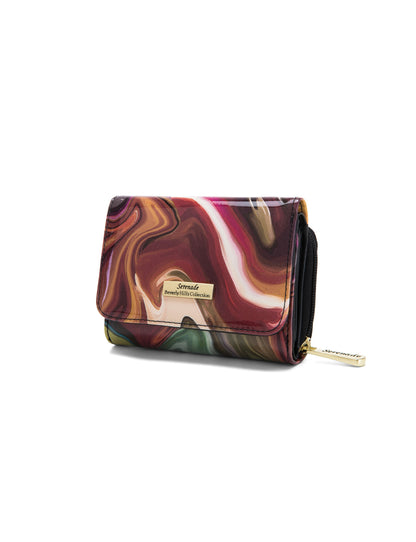 AURORA SML PATENT LEATHER WALLET WITH RFID-WSF3303