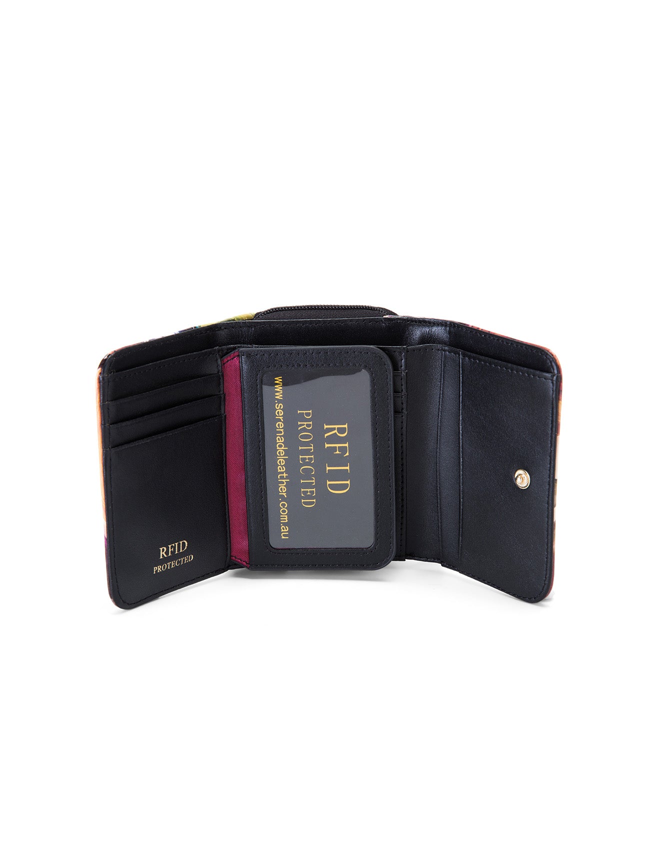 AURORA SML PATENT LEATHER WALLET WITH RFID-WSF3303