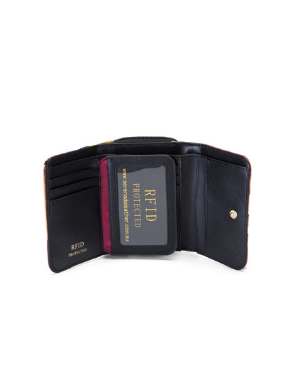 AURORA SML PATENT LEATHER WALLET WITH RFID-WSF3303