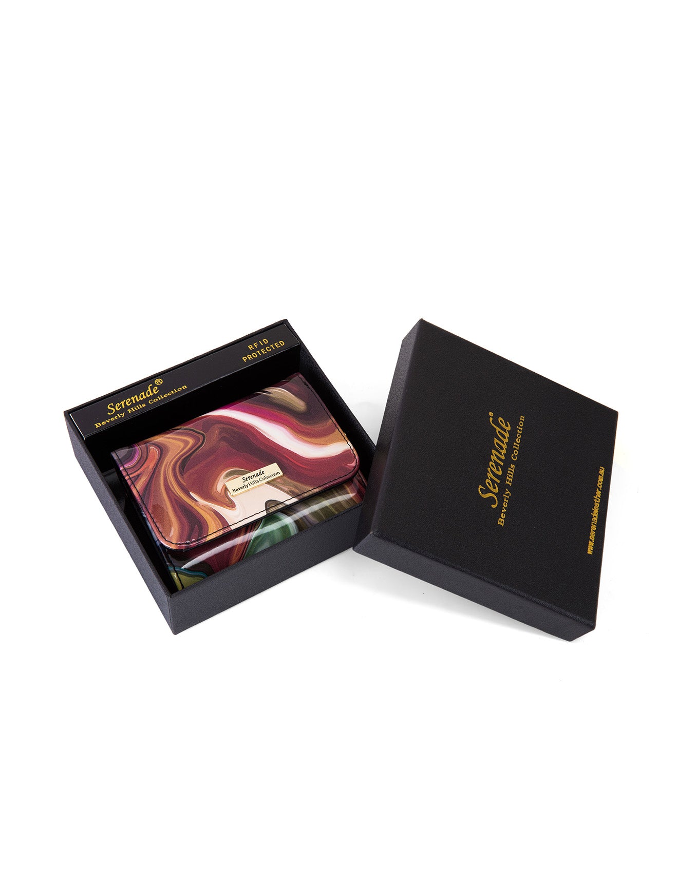 AURORA SML PATENT LEATHER WALLET WITH RFID-WSF3303