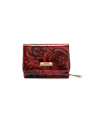 ROSE BUDS SML PATENT LEATHER WALLET WITH RFID- WSF3803- NEW IN