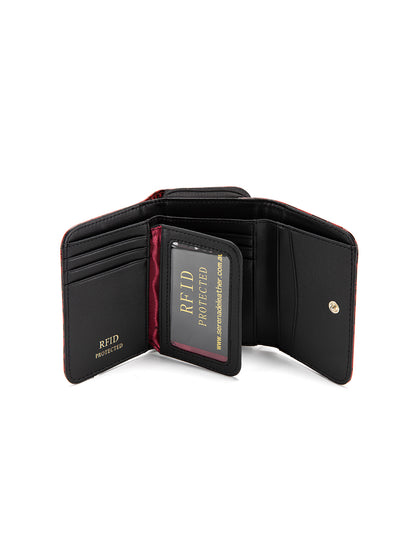ROSE BUDS SML PATENT LEATHER WALLET WITH RFID- WSF3803