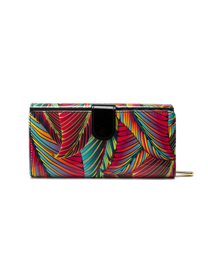 AMAZON LARGE  PATENT LEATHER WALLET WITH RFID- WSF3901