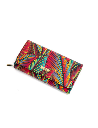 AMAZON LARGE  PATENT LEATHER WALLET WITH RFID- WSF3901