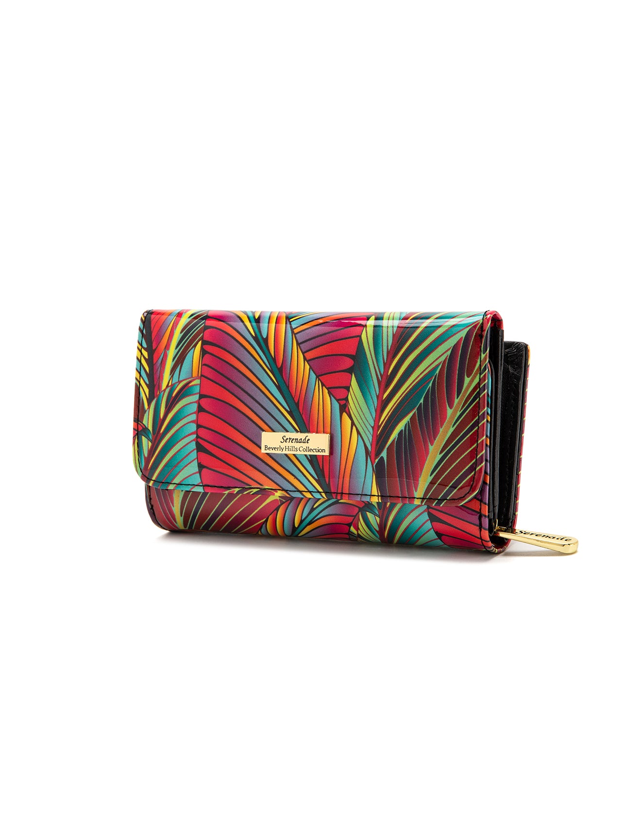 AMAZON MEDIUM PATENT LEATHER WALLET WITH RFID- WSF3902