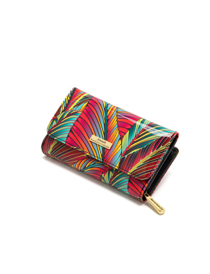 AMAZON MEDIUM PATENT LEATHER WALLET WITH RFID- WSF3902