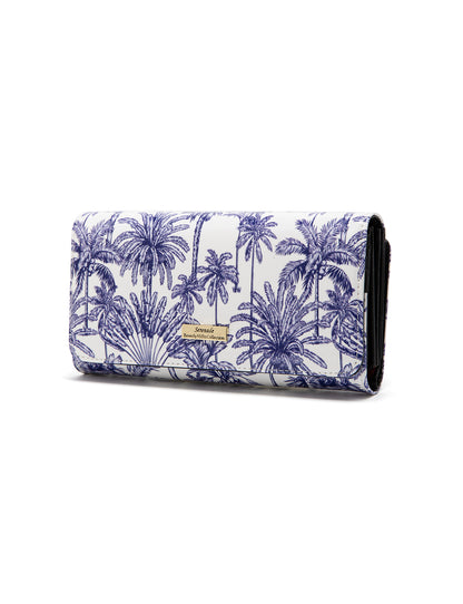 PALMS LARGE  PATENT LEATHER WALLET WITH RFID- WSF4001