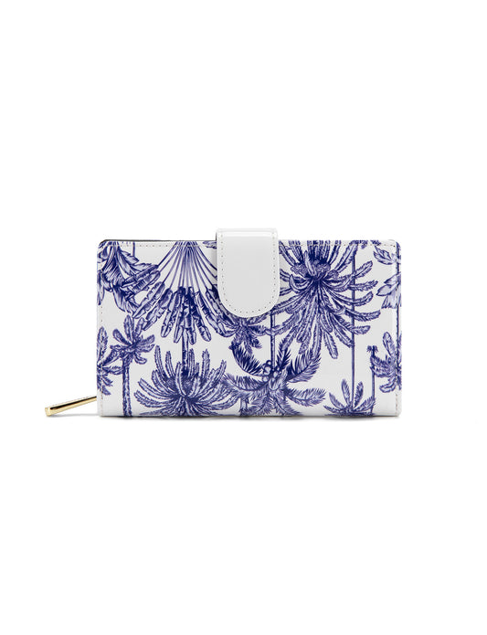 PALMS MEDIUM PATENT LEATHER WALLET WITH RFID- WSF4002