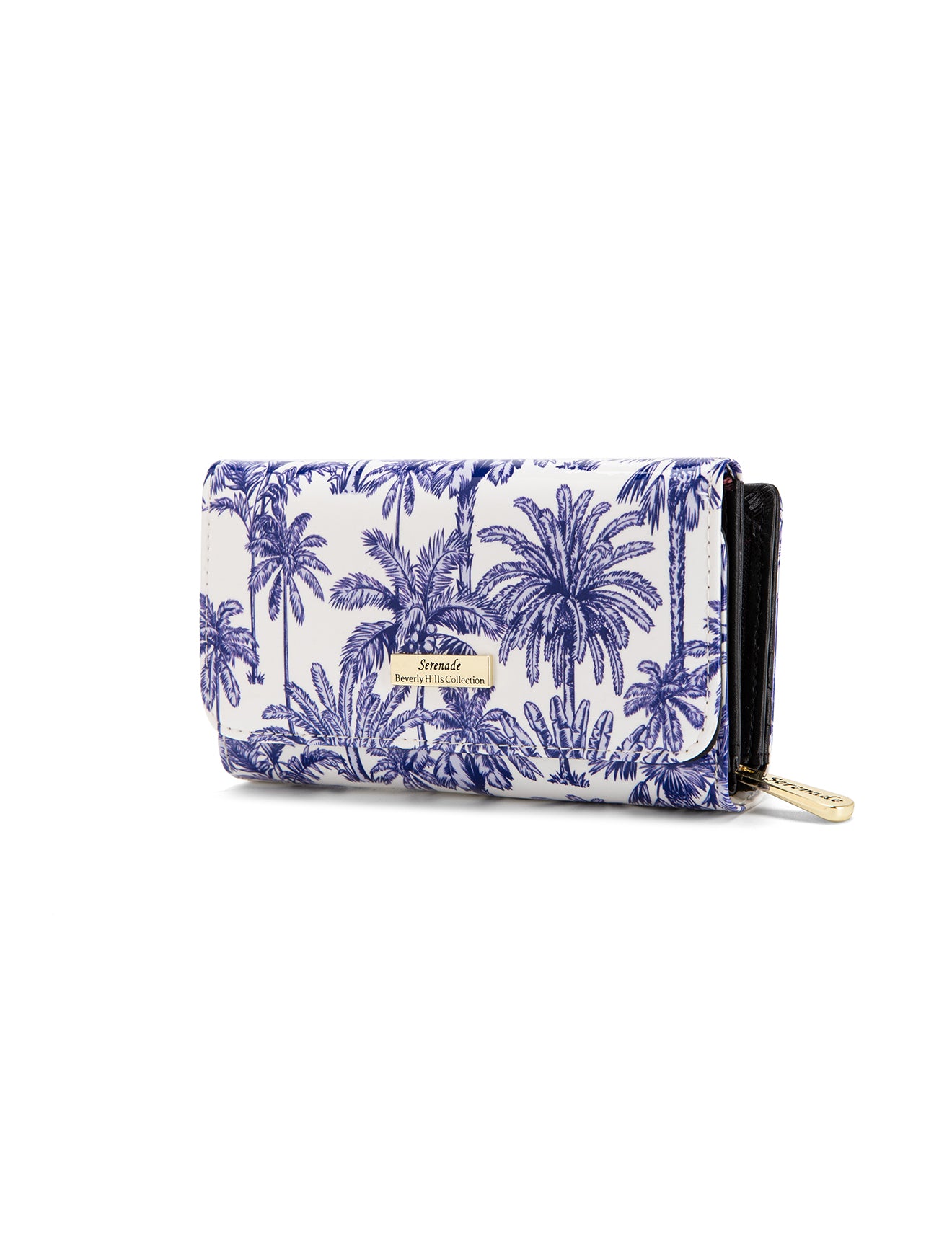 PALMS MEDIUM PATENT LEATHER WALLET WITH RFID- WSF4002
