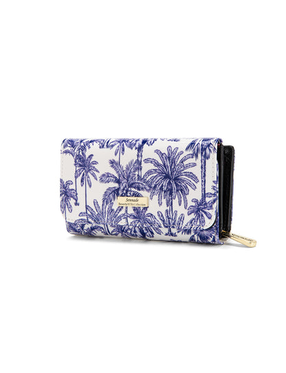 PALMS MEDIUM PATENT LEATHER WALLET WITH RFID- WSF4002
