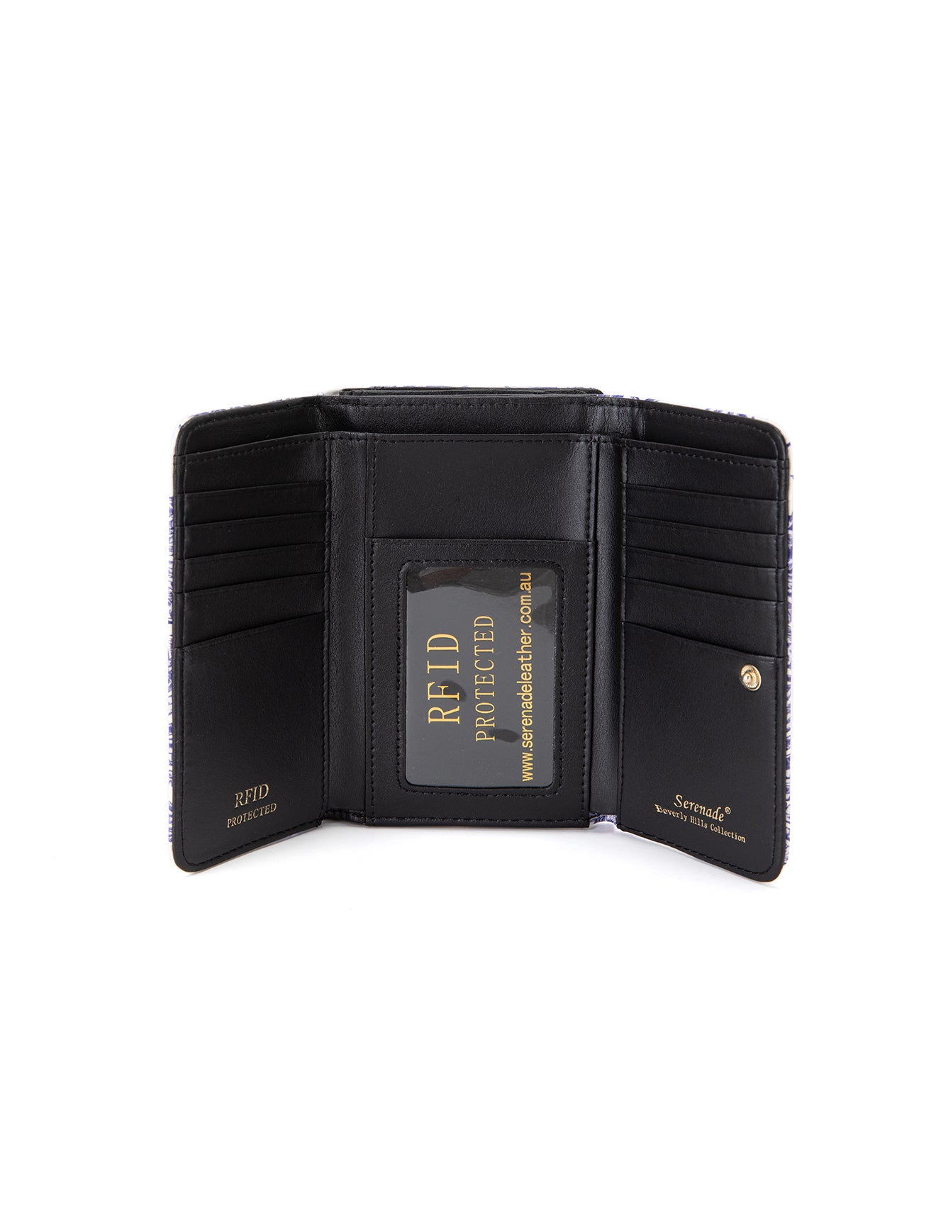 PALMS MEDIUM PATENT LEATHER WALLET WITH RFID- WSF4002