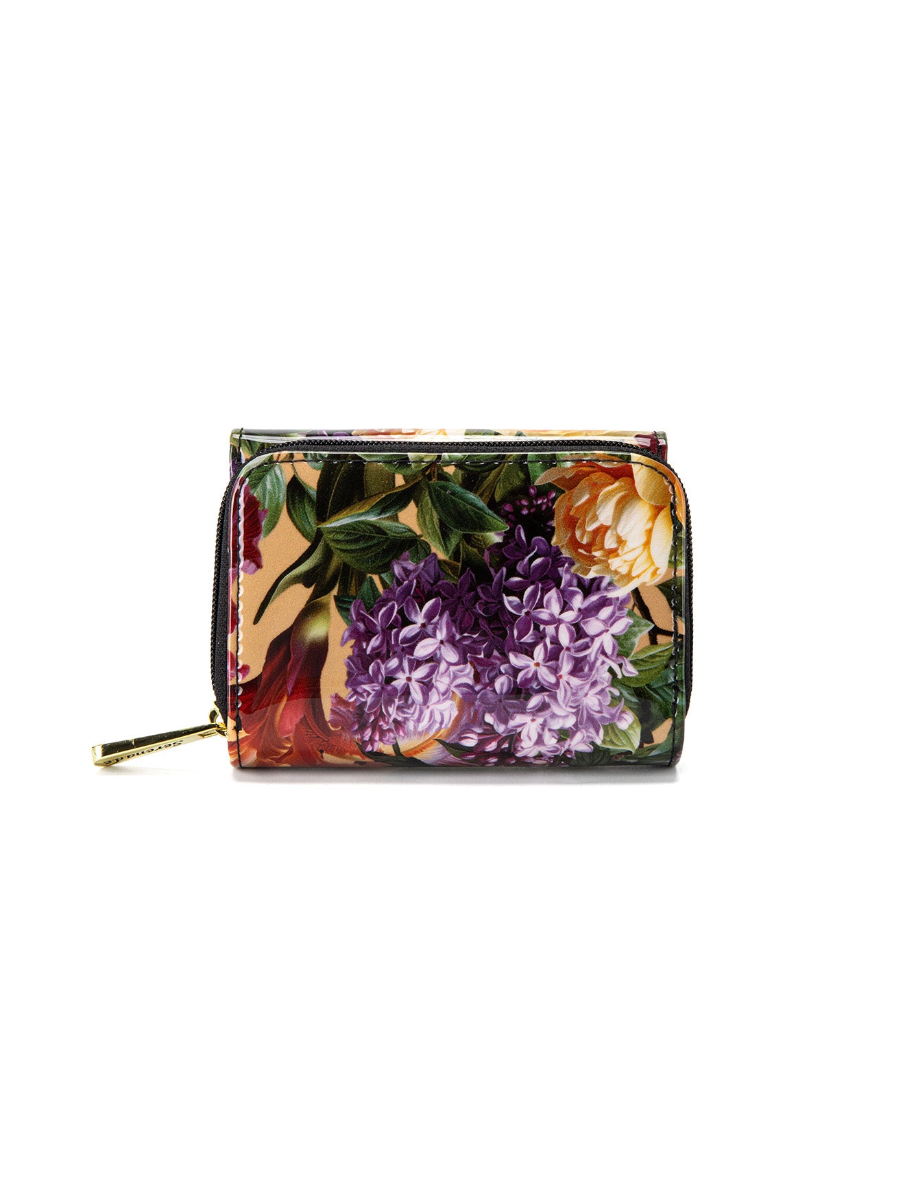 BOUQUET SML PATENT LEATHER WALLET WITH RFID- WSF4103